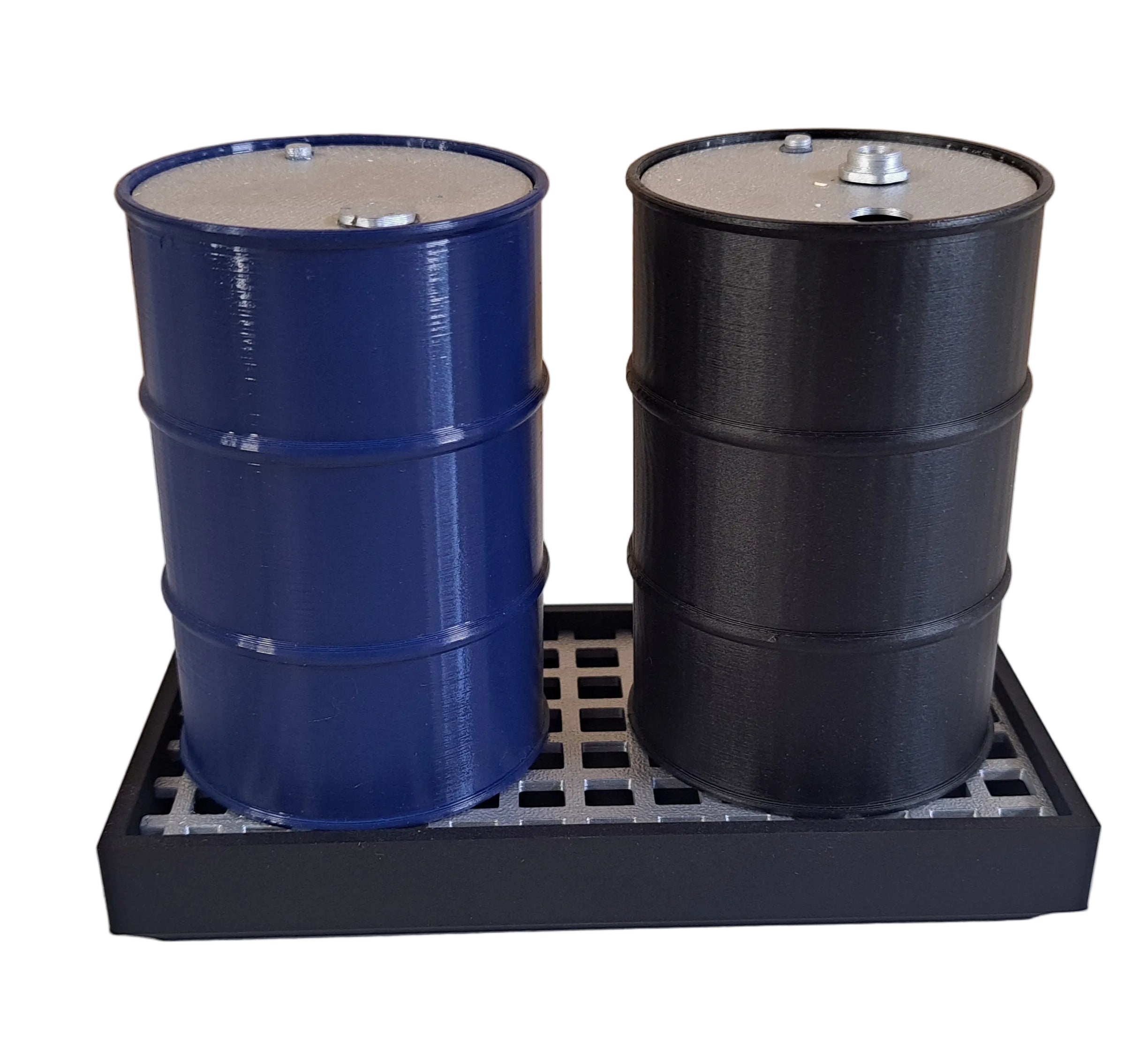 55 gal oil drum with oil containment